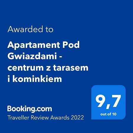 Appartement Pod Gwiazdami - Centrum Z Tarasem I Kominkiem *