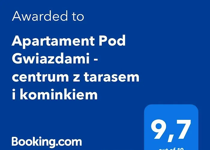 アパート Pod Gwiazdami - Centrum Z Tarasem I Kominkiem *